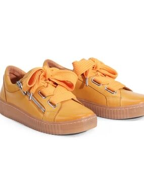 EOS Melbourne JOVI Sneakers Brights sz 38 (EU) US 7.5-8 leather sunflower yellow